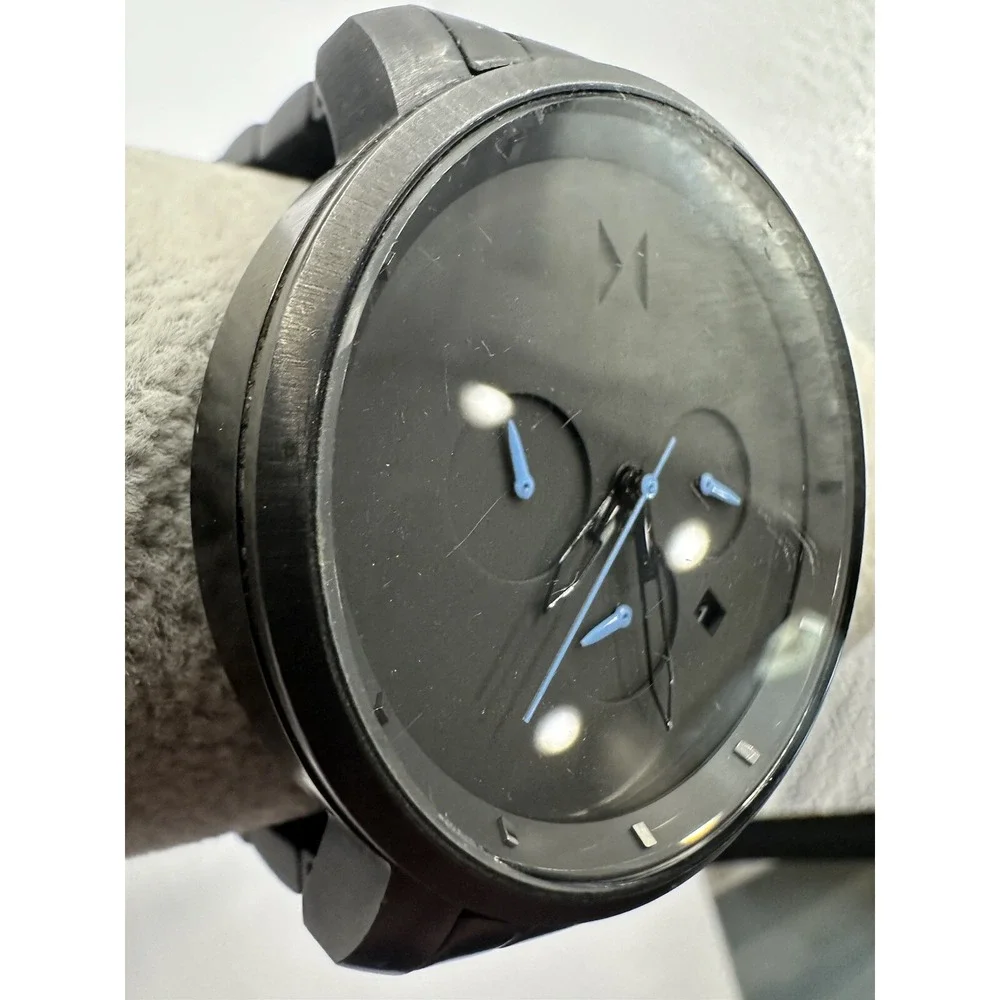 MVMT Men's Watch Chrono Gunmetal New Battery C54 316L Stainless Steel 45MM‎ 7